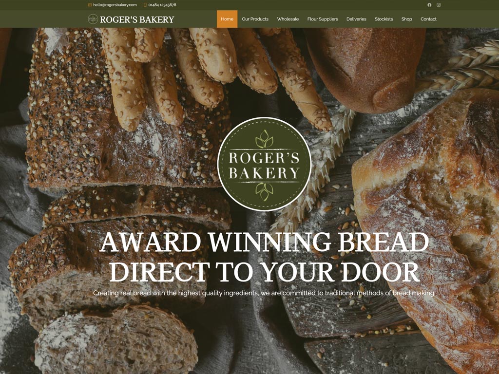 Roger's Artisan Bakery Website